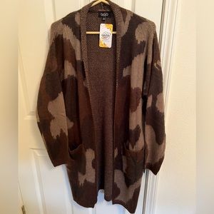 GiGio cardigan with pockets, white size medium